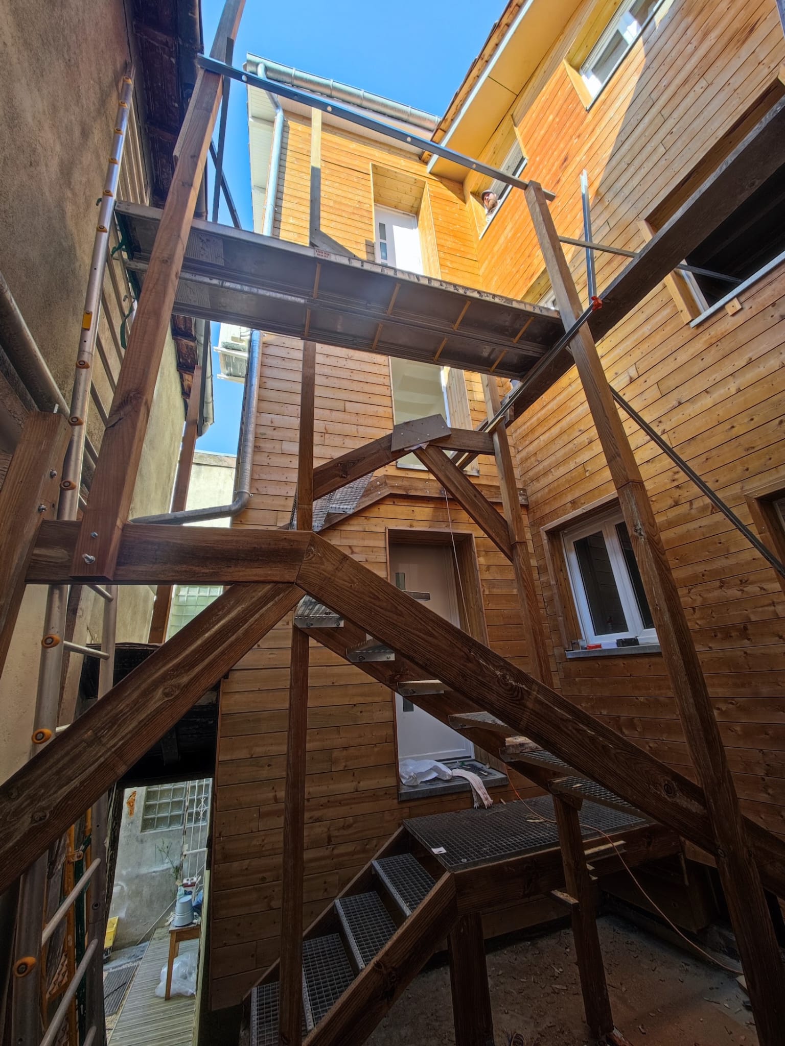 Escalier terminé, vue générale